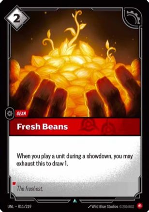 Image of Fresh Beans (011/219) - Unleashed Foil