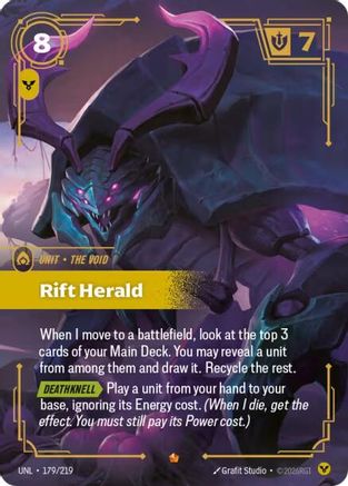 Image of Rift Herald (179/219) - Unleashed Foil
