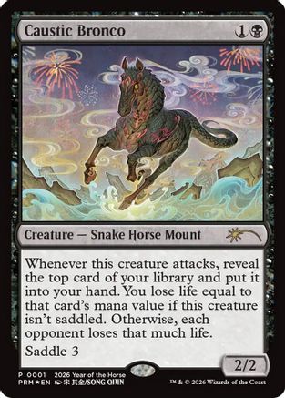 Image of Caustic Bronco (Year of the Horse 2026) (SSP-001) - Standard Showdown Promos Foil