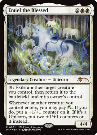 Image of Emiel the Blessed (Year of the Horse 2026) (SSP-001) - Standard Showdown Promos Foil