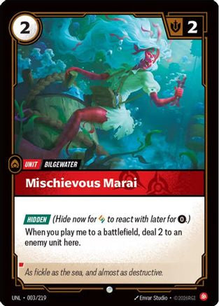 Image of Mischevious Marai (003/219) - Unleashed Foil