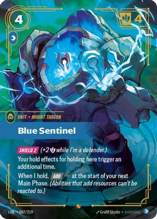 Image of Blue Sentinel (087/219) - Unleashed Foil