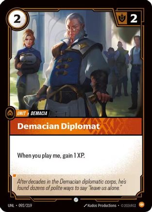 Image of Demacian Diplomat (092/219) - Unleashed Foil