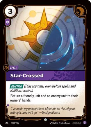 Image of Star-Crossed (128/219) - Unleashed Foil