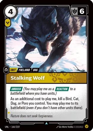 Image of Stalking Wolf (166/219) - Unleashed