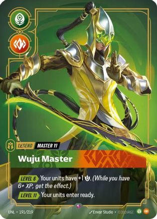 Image of Master Yi - Wuju Master (191/219) - Unleashed Foil