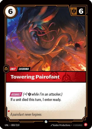 Image of Towering Pairofant (008/219) - Unleashed Foil