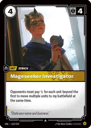 Image of Mageseeker Investigator (163/219) - Unleashed