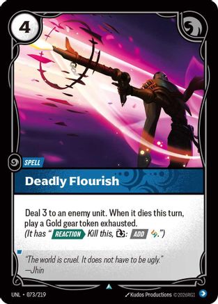 Image of Deadly Flourish (073/219) - Unleashed Foil