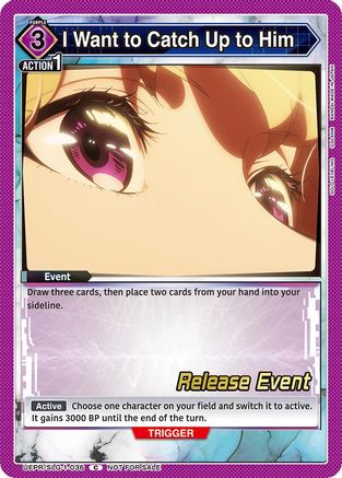 Image of I Want to Catch Up to Him (UE17BT/SLG-1-036) - UE17BT SOLO LEVELING Release Event Cards