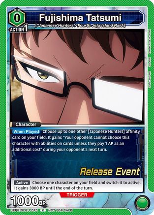 Image of Fujishima Tatsumi (UE17BT/SLG-1-070) - UE17BT SOLO LEVELING Release Event Cards