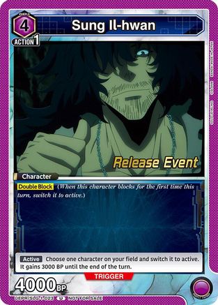 Image of Sung Il-hwan (UE17BT/SLG-1-023) - UE17BT SOLO LEVELING Release Event Cards