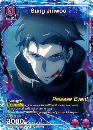 Image of Sung Jinwoo (016) (Release Event Participation) (UE17BT/SLG-1-016) - UE17BT SOLO LEVELING Release Event Cards