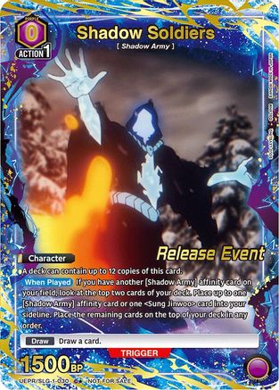Image of Shadow Soldiers (C*) (UE17BT/SLG-1-030) - UE17BT SOLO LEVELING Release Event Cards Foil