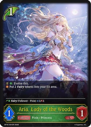 Image of Aria, Lady of the Woods (BP16-001EN) - BP16 New World Genesis