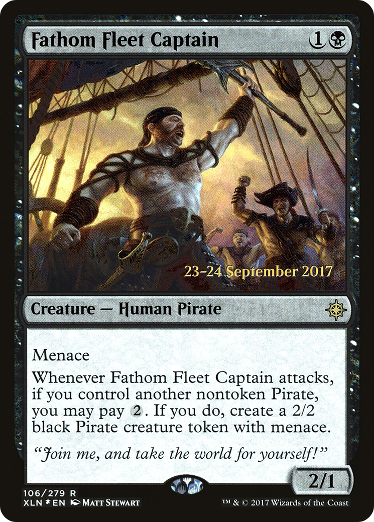Image of Fathom Fleet Captain (PRE-106) - Ixalan Promos Foil