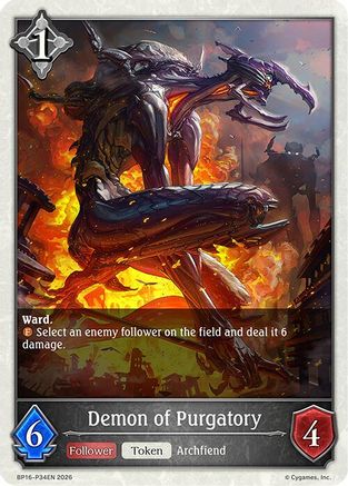 Image of Demon of Purgatory - P34 (Foil) (BP16-P34EN) - BP16 New World Genesis