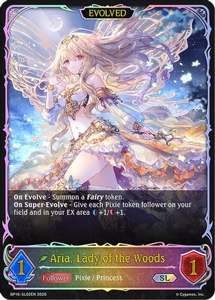 Image of Aria, Lady of the Woods (Evolved) (SL) (BP16-SL02EN) - BP16 New World Genesis
