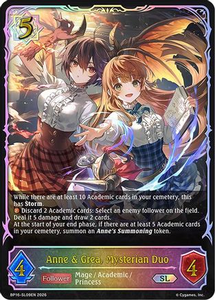 Image of Anne & Grea, Mysterian Duo (SL) (BP16-SL09EN) - BP16 New World Genesis