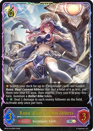 Image of Rana, Dual Cannon Abbess (SL) (BP16-SL26EN) - BP16 New World Genesis