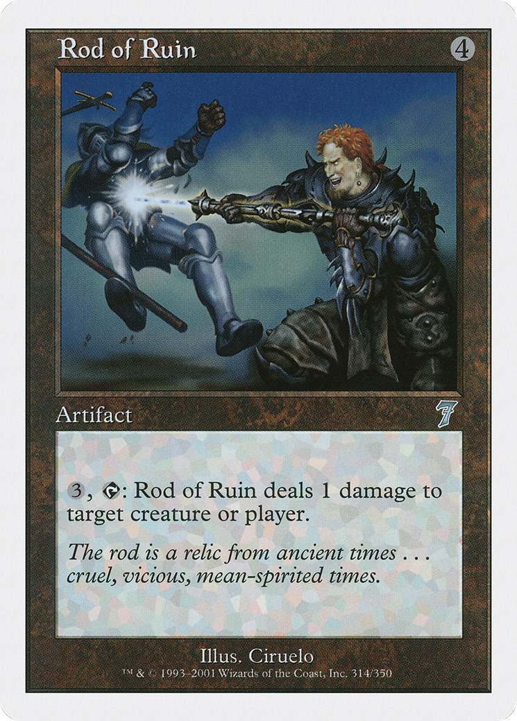 Image of Rod of Ruin (7ED-314) - 7th Edition Foil