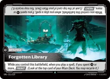 Image of Forgotten Library (211/219) - Unleashed Foil
