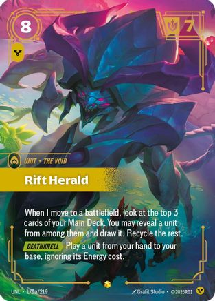 Image of Rift Herald (Alternate Art) (179a/219) - Unleashed Foil
