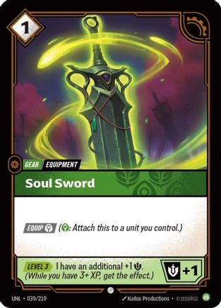 Image of Soul Sword (039/219) - Unleashed Foil
