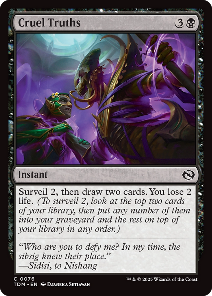 Image of Cruel Truths (TDM-076) - Tarkir: Dragonstorm