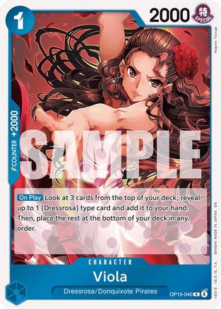 Image of Viola (OP15-040) - Adventure on Kami's Island Foil