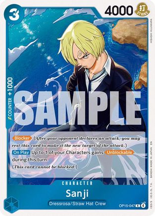 Image of Sanji (OP15-047) (OP15-047) - Adventure on Kami's Island Foil