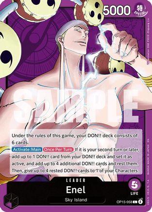 Image of Enel (OP15-058) (OP15-058) - Adventure on Kami's Island