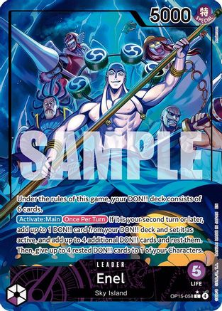 Image of Enel (OP15-058) (Alternate Art) (OP15-058) - Adventure on Kami's Island Foil