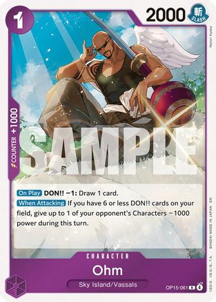 Image of Ohm (OP15-061) - Adventure on Kami's Island Foil