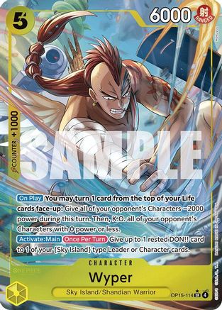 Image of Wyper (Alternate Art) (OP15-114) - Adventure on Kami's Island Foil