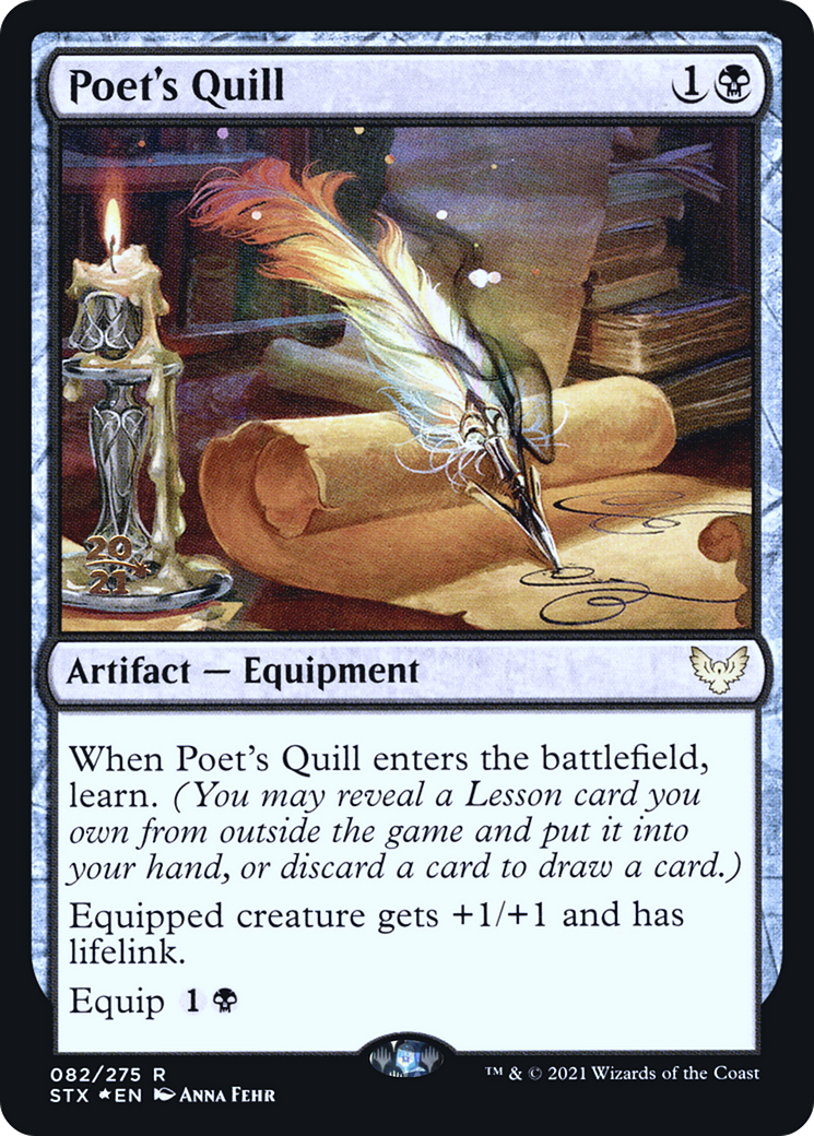 Image of Poet's Quill (PRE-82S) - Strixhaven: School of Mages Promos Foil