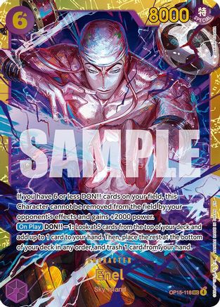 Image of Enel (OP15-118) (OP15-118) - Adventure on Kami's Island Foil