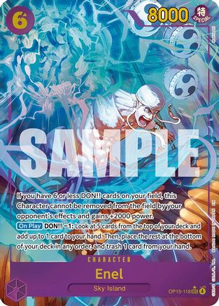 Image of Enel (OP15-118) (Alternate Art) (OP15-118) - Adventure on Kami's Island Foil