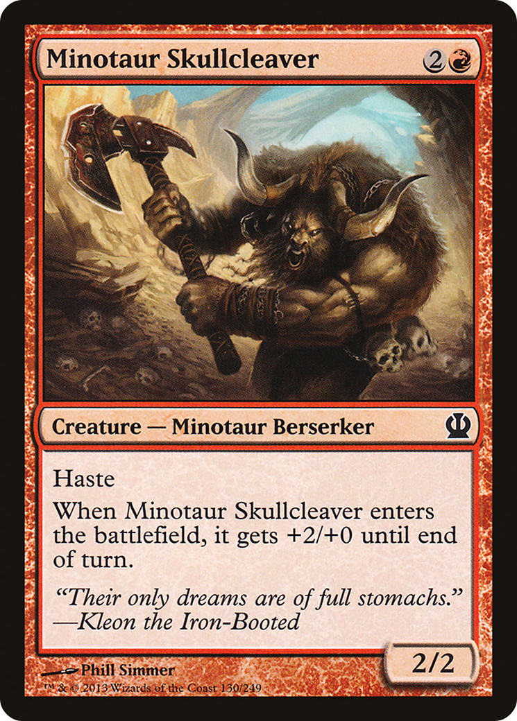 Image of Minotaur Skullcleaver (THS-130) - Theros