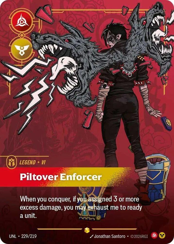 Image of Vi - Piltover Enforcer (Overnumbered) (229/219) - Unleashed Foil
