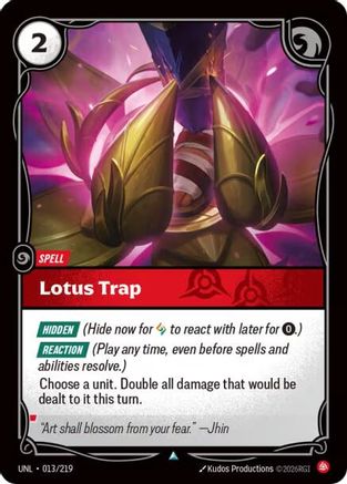 Image of Lotus Trap (013/219) - Unleashed