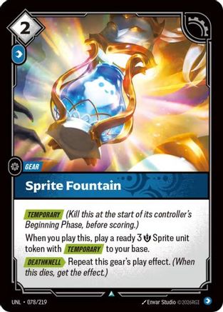 Image of Sprite Fountain (078/219) - Unleashed Foil