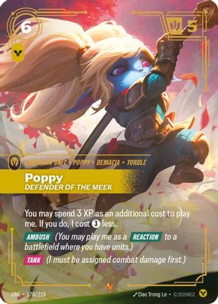 Image of Poppy - Defender of the Meek (178/219) - Unleashed Foil