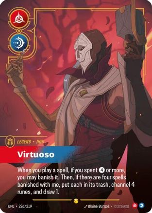 Image of Jhin - Virtuoso (Overnumbered) (226/219) - Unleashed Foil