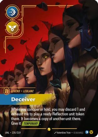 Image of LeBlanc - Deceiver (Overnumbered) (235/219) - Unleashed Foil
