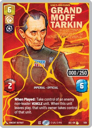 Image of Grand Moff Tarkin - Taking Krennic's Achievement (Serialized) (Gold) (1139) - Secrets of Power Foil