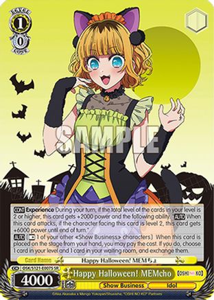 Image of Happy Halloween! MEMcho (SR) (OSK/S121-E007S SR) - [OSHI NO KO] Vol.2
