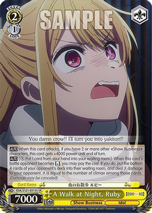 Image of A Walk at Night, Ruby (SR) (OSK/S121-E015S SR) - [OSHI NO KO] Vol.2