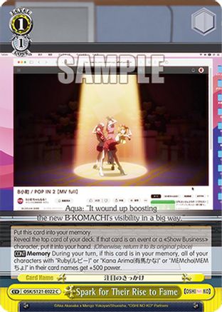 Image of Spark for Their Rise to Fame (OSK/S121-E022 C) - [OSHI NO KO] Vol.2