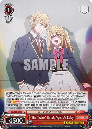 Image of The Twins' Bond, Aqua & Ruby (OSK/S121-E036 R) - [OSHI NO KO] Vol.2